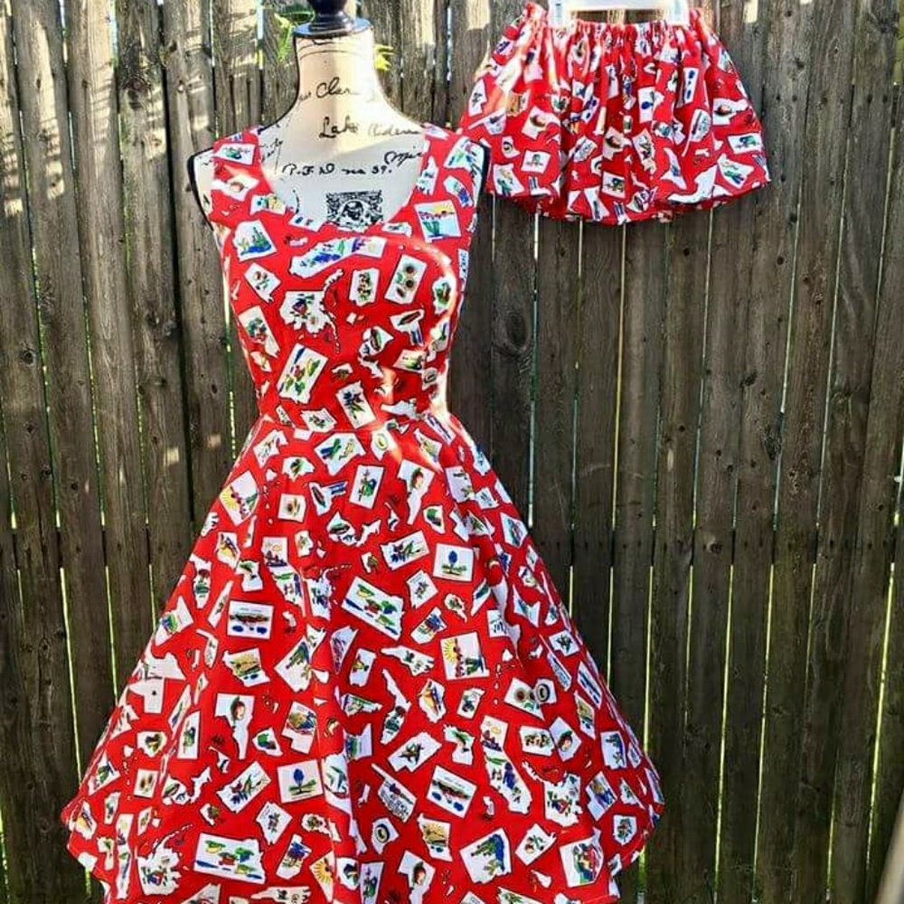 Custom mommy & me pinup dress set with pockets!